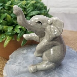 🌟3/$15 Small Ceramic Elephant Decor
